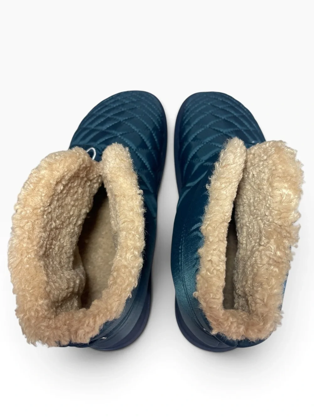 Malibu Sandals Chukka Boots Blue Vegan Drawstring Quilted Shoes Mens US 8 NEW